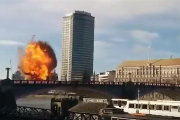 Imagen de la explosión vista en Londres