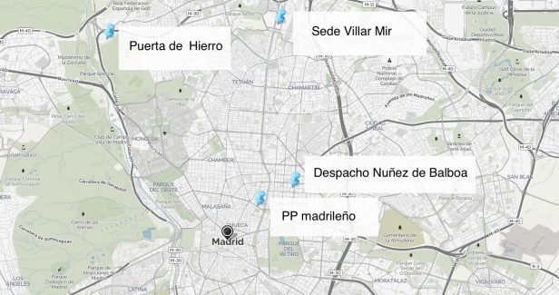 Registran la casa del yerno de Villar Mir, OHL y Génova 13 por la financiación del PP de Madrid