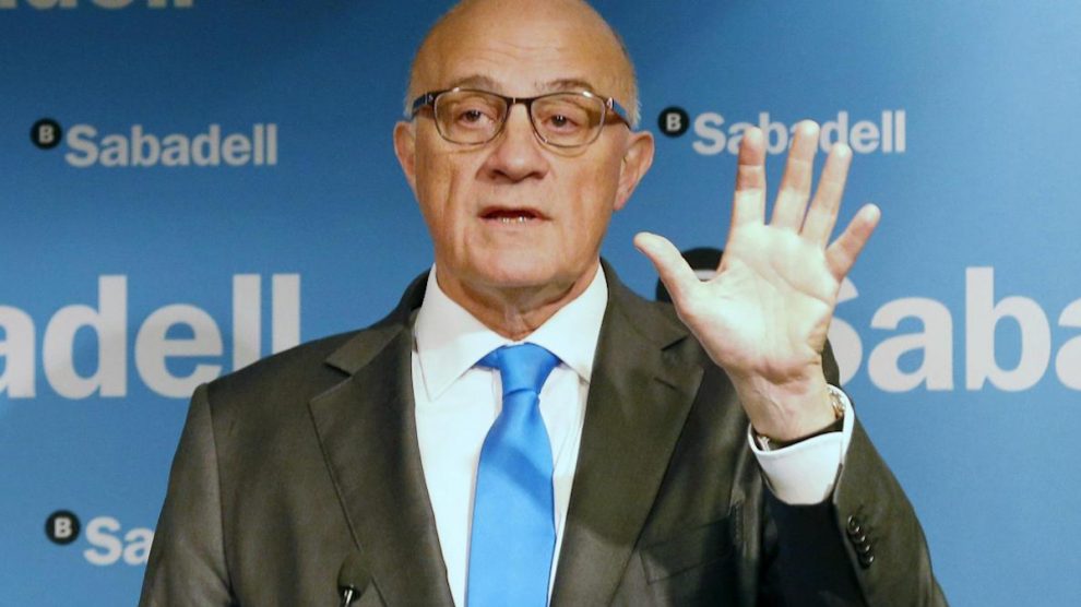 El presidente del Banco Sabadell, Josep Oliú. (Foto: EFE)