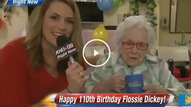 Las pocas ganas de esta señora de 110 años de celebrar su cumpleaños