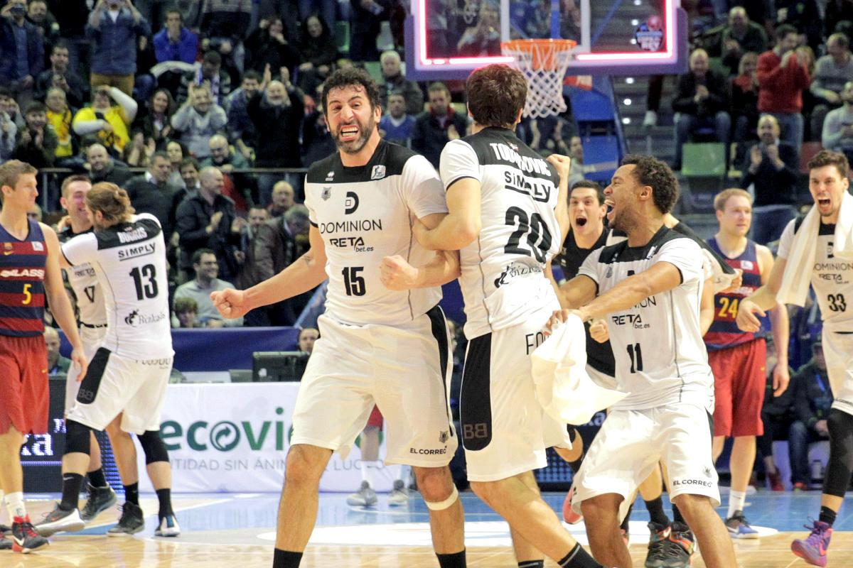 Bilbao Basket ganó al Barcelona 72-73. (EFE)
