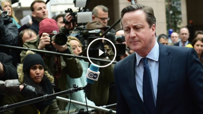 David Cameron, a su llegada a Bruselas. (Foto: AFP)