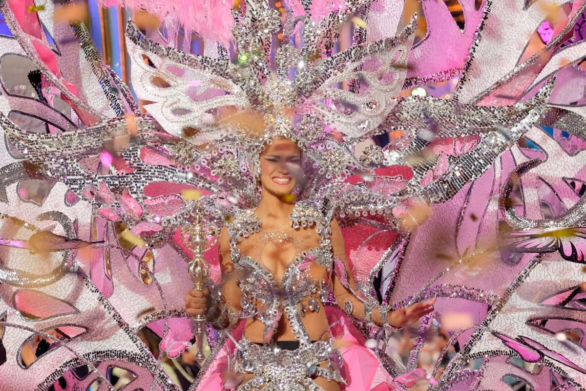 Paula Miranda, reina del Carnaval de Las Palmas 2016. (Foto: EFE)