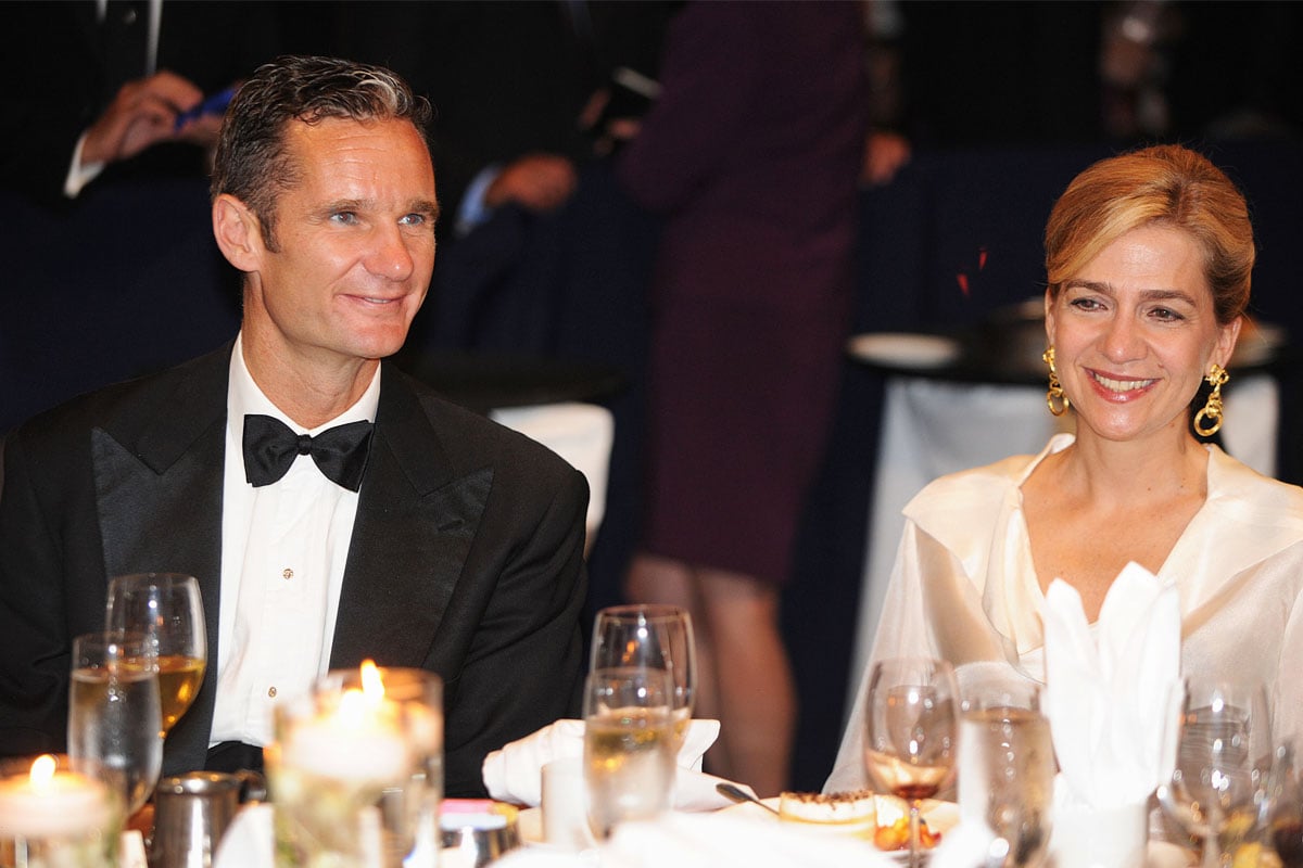 Cristian de Borbón e Iñaki Urdangarin durante una cena de gala en Estados Unidos. (Foto: Getty)