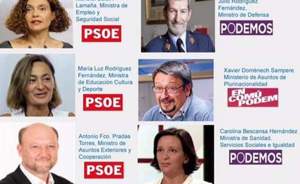 Podemos Aragón publica el posible Gobierno de coalición PSOE-Podemos ¿realidad o ficción?