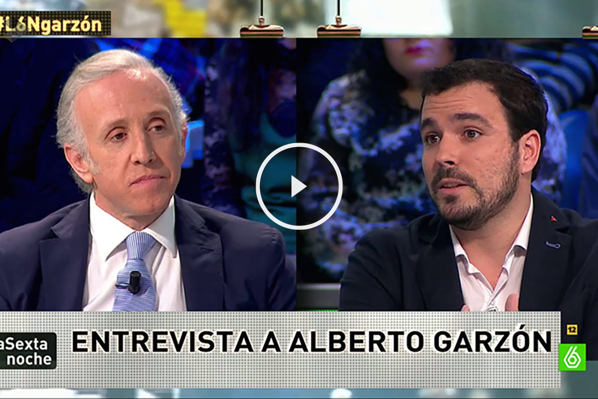 Eduardo Inda y Alberto Garzón en laSexta.