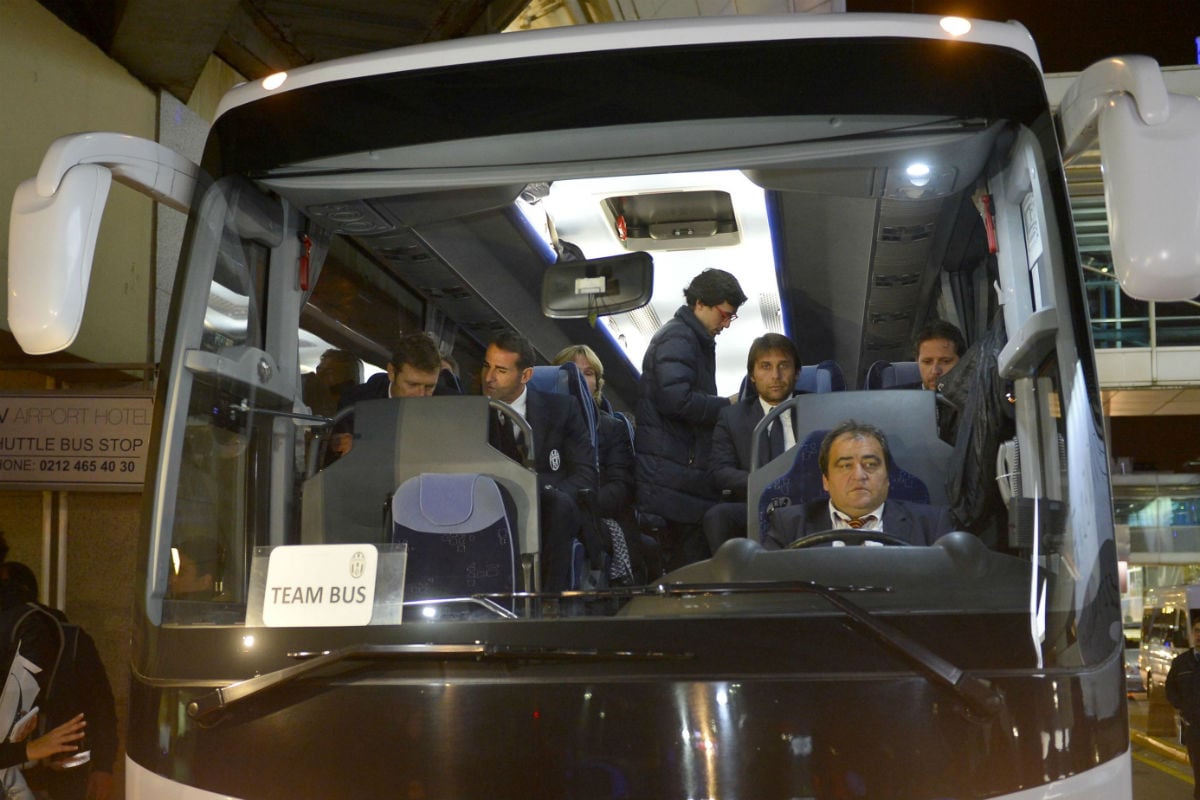 El autobús de la Juventus, en una imagen de archivo. (Getty)