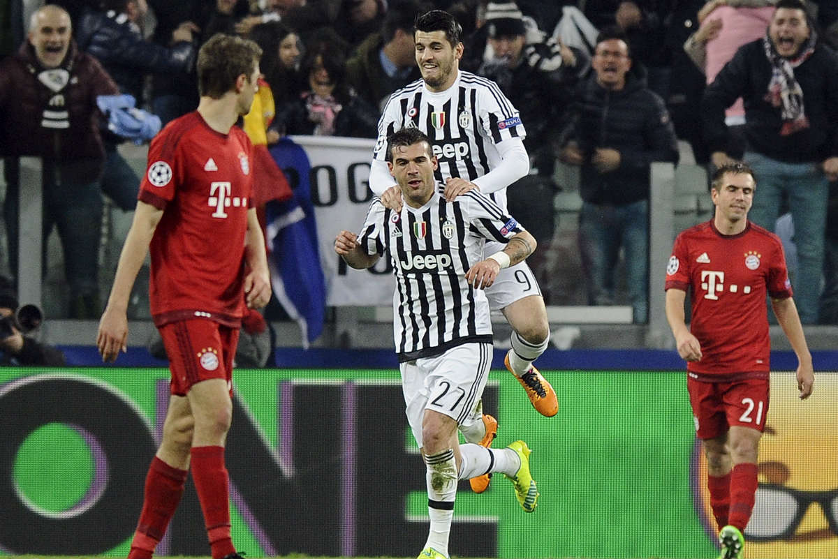 Sturaro, tras una asistencia de Morata, empató el partido. (Reuters)