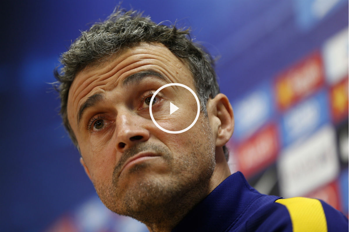 Luis Enrique, en la rueda de prensa previa al partido contra Las Palmas. (EFE)