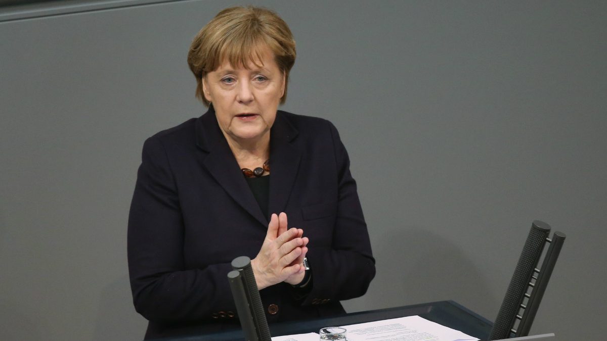 Angela Merkel, en el Bundestag. (Foto: Getty)