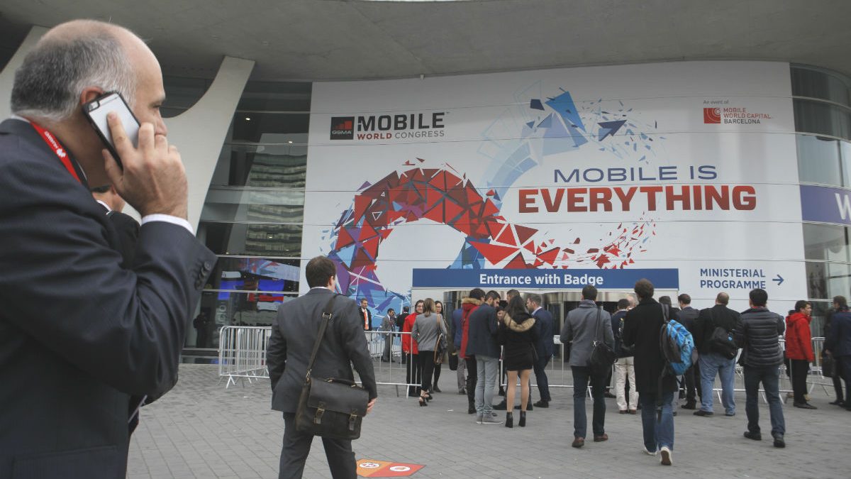 Entrada del Mobile World Congress en Barcelona (Foto:  GSMA).