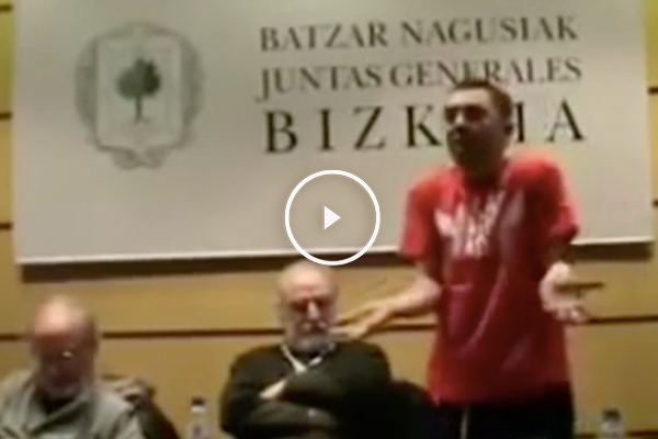 Juan Carlos Monedero durante la mesa redonda.