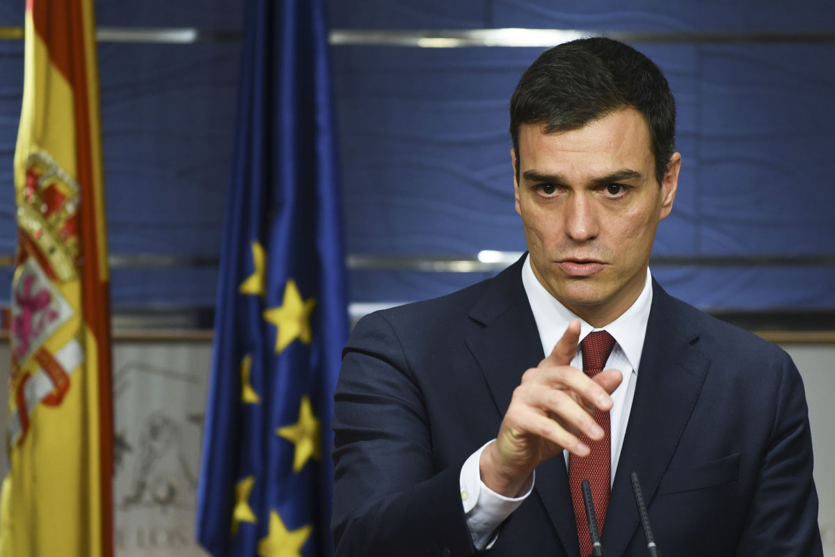 Pedro Sánchez, candidato a la Presidencia del Gobierno. (Foto: AFP)