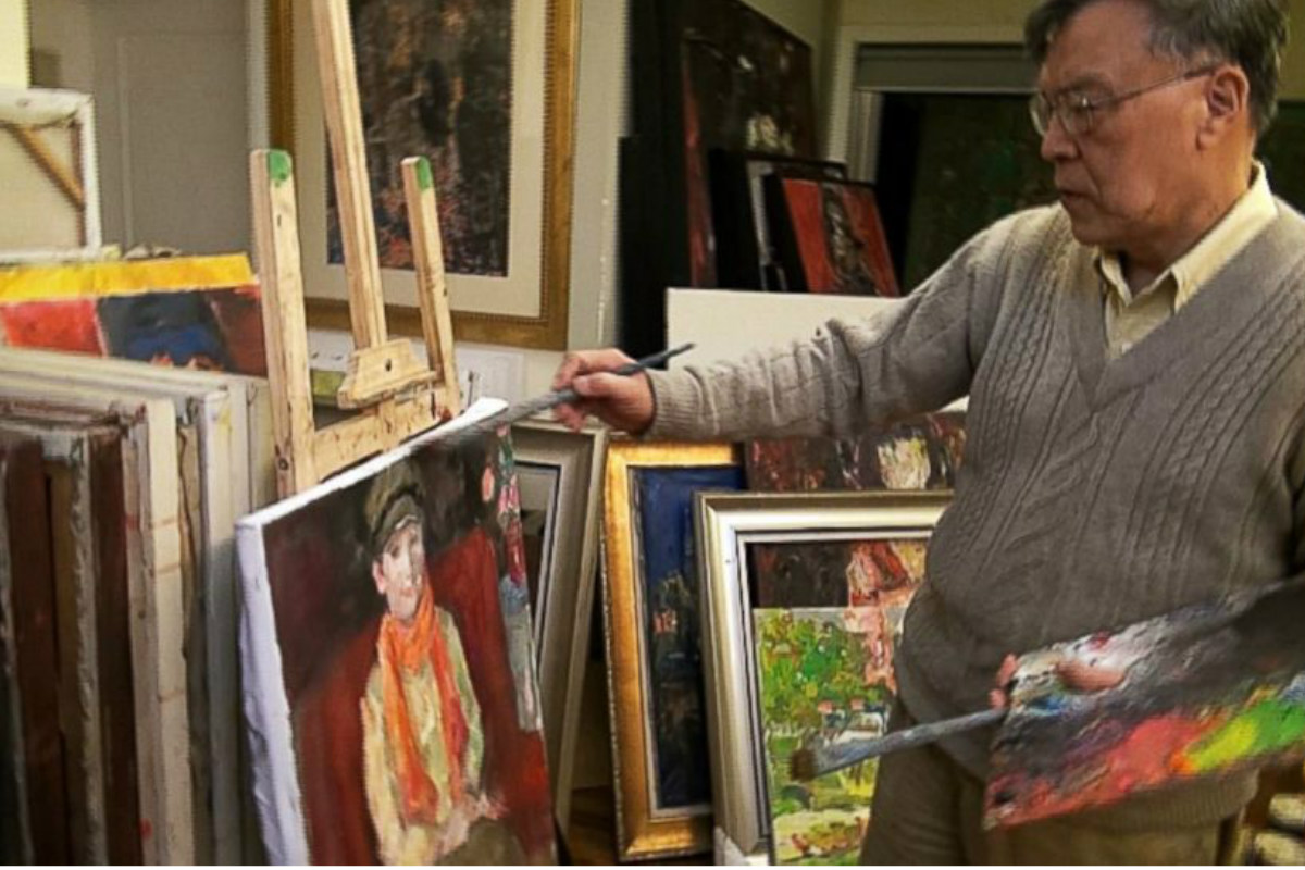 Pei Shen Qian, el artista chino de quien los Bergantiños vendían obras como originales.