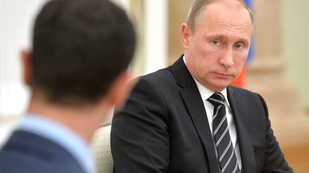 Vladimir Putin y Bashar Al Assad reunidos en Moscú. (Foto: AFP)
