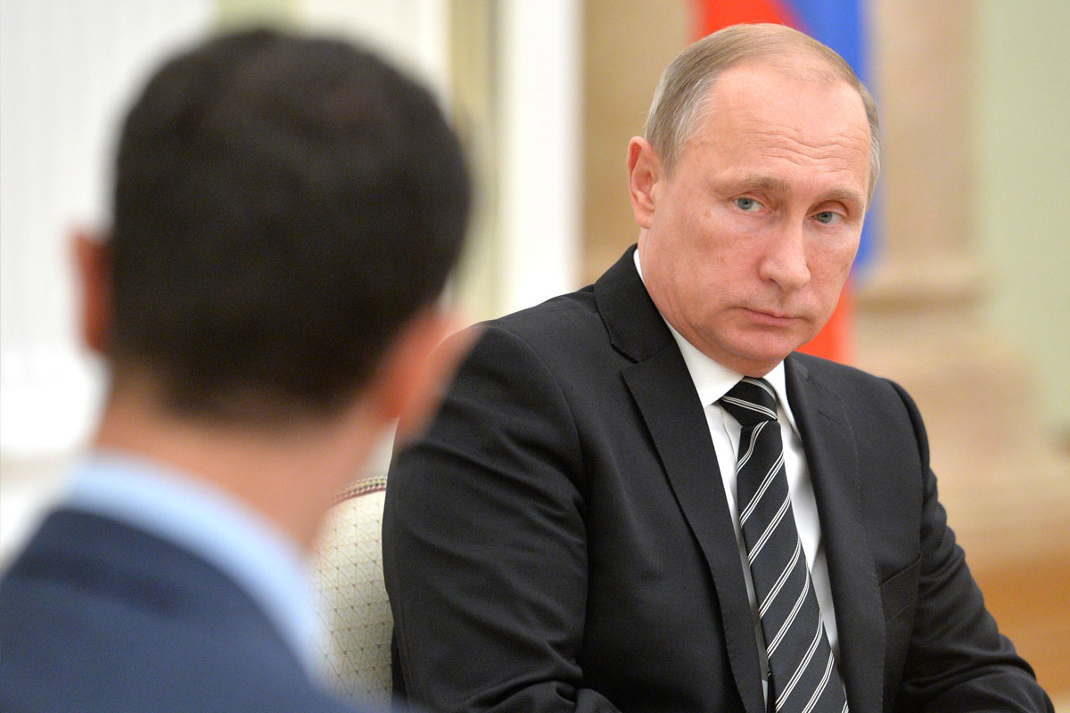 Vladimir Putin y Bashar Al Assad reunidos en Moscú. (Foto: AFP)
