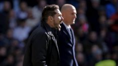 Simeone y Zidane, en el área técnica. (Reuters)