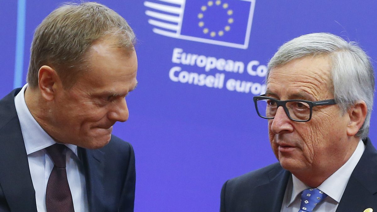 Los presidentes del Consejo, Donald Tusk, y de la Comisión, Jean-Claude Juncker. (Reuters)