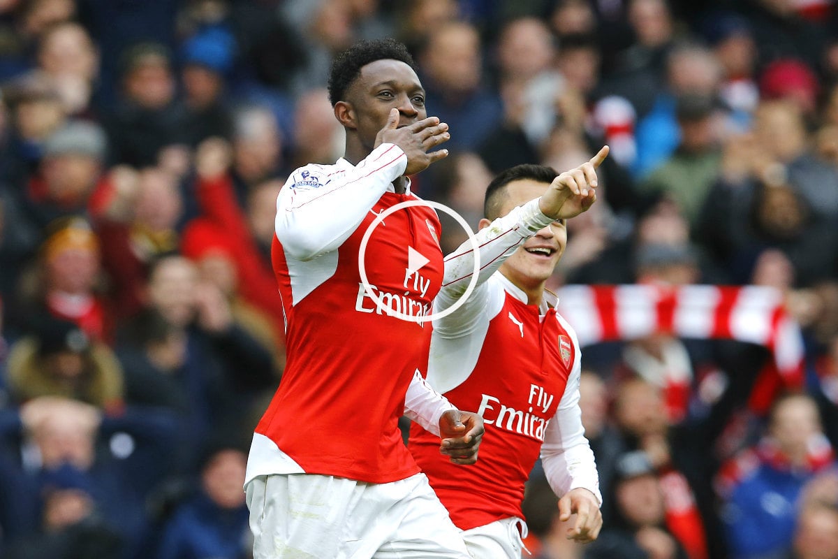 Danny Welbeck anotó el segundo gol del Arsenal. (Reuters)