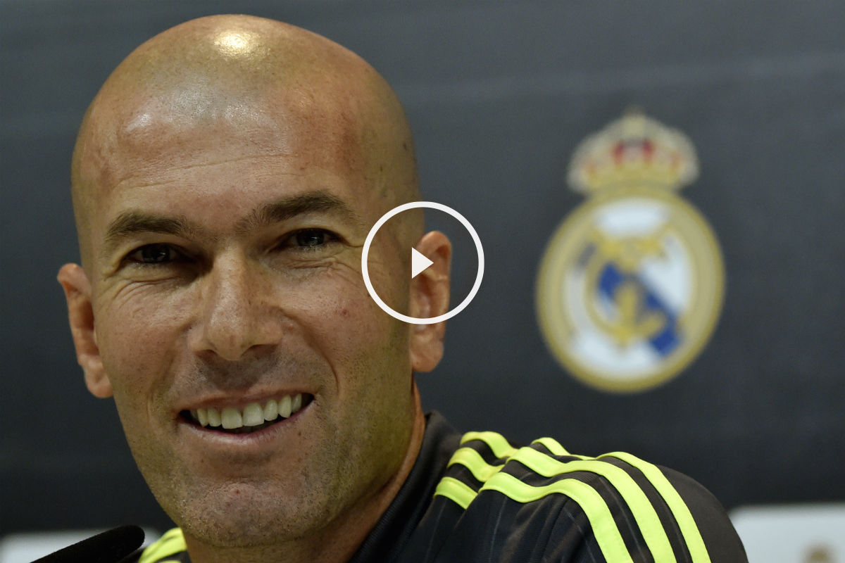 Zidane atendió a los medios en rueda de prensa. (AFP)