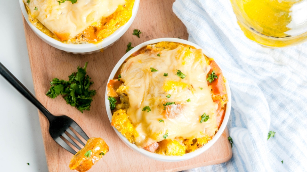 Receta de Soufflé de pimientos rojos y gruyère