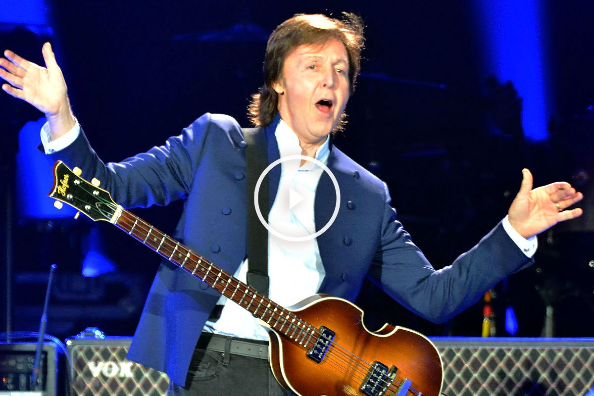 Imagen de Paul McCartney durante uno de sus últimos conciertos. (Getty)