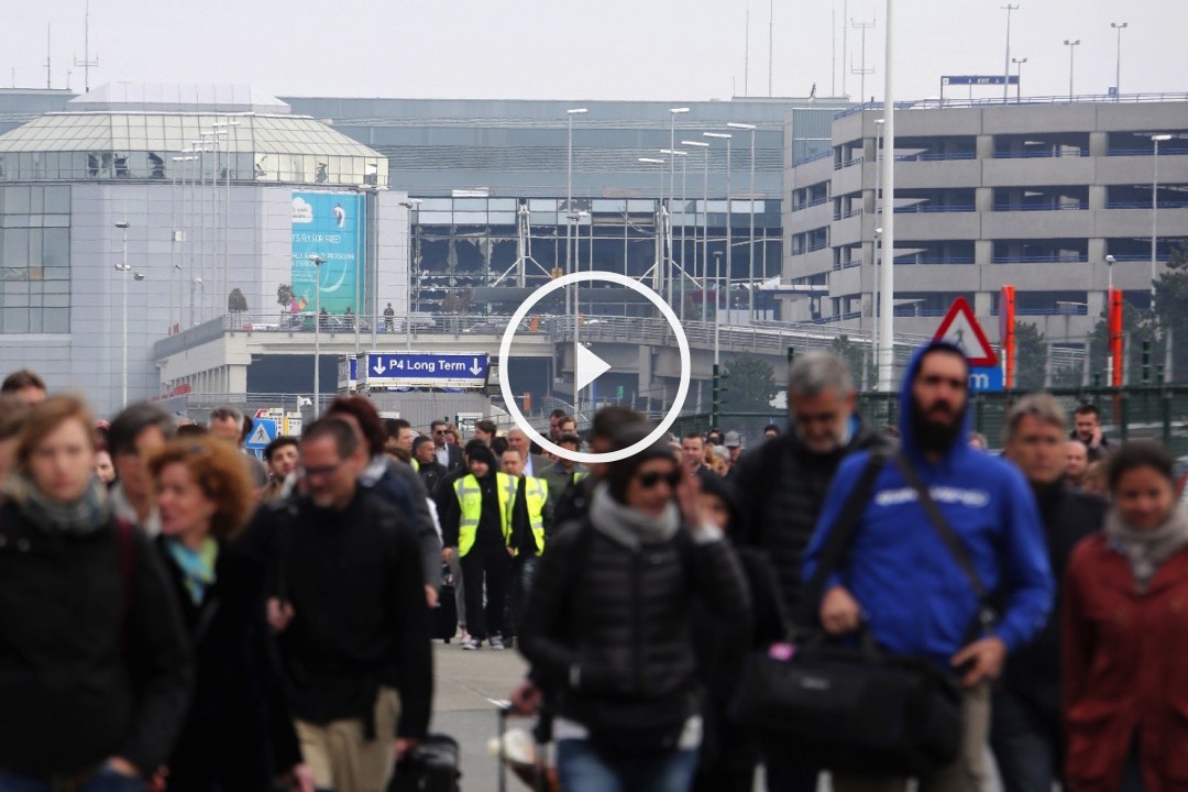 Aeropuerto atacado en Bruselas. (Foto: AFP)