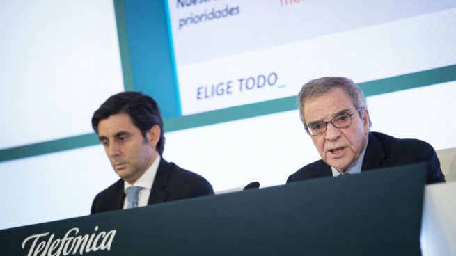 César Alierta junto a José María Álvarez-Pallete (Foto: EFE)
