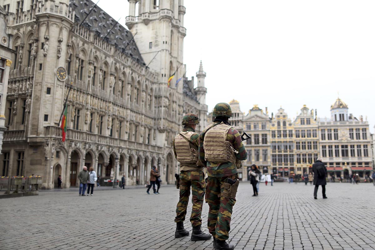 Policía en las calles de Bruselas (Foto: Reuters)