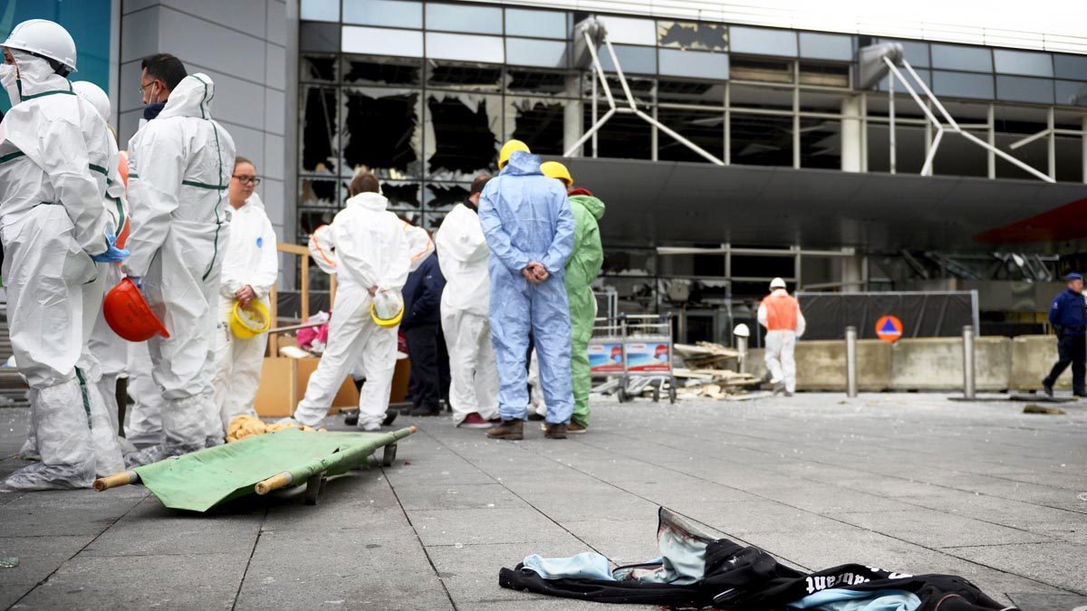 Aeropuerto de Bruselas tras los atentados. (Foto: Reuters)