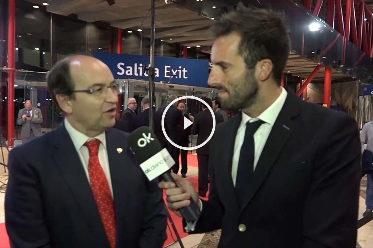 Álvaro Ojeda junto a José Castro en la Gala del Deporte.