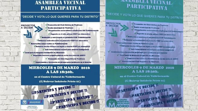 Ahora Madrid suplanta la imagen del Ayuntamiento para promocionar un acto de partido