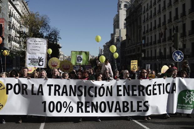 Ecologistas en Acción manifestándose en Madrid. (Foto de archivo: AFP)