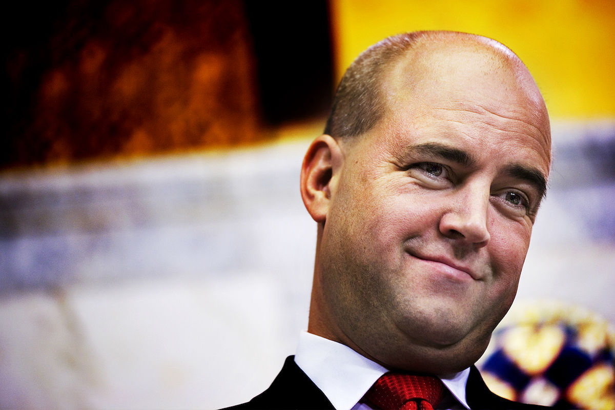El ex primer ministro sueco, Fredik Reinfeldt.