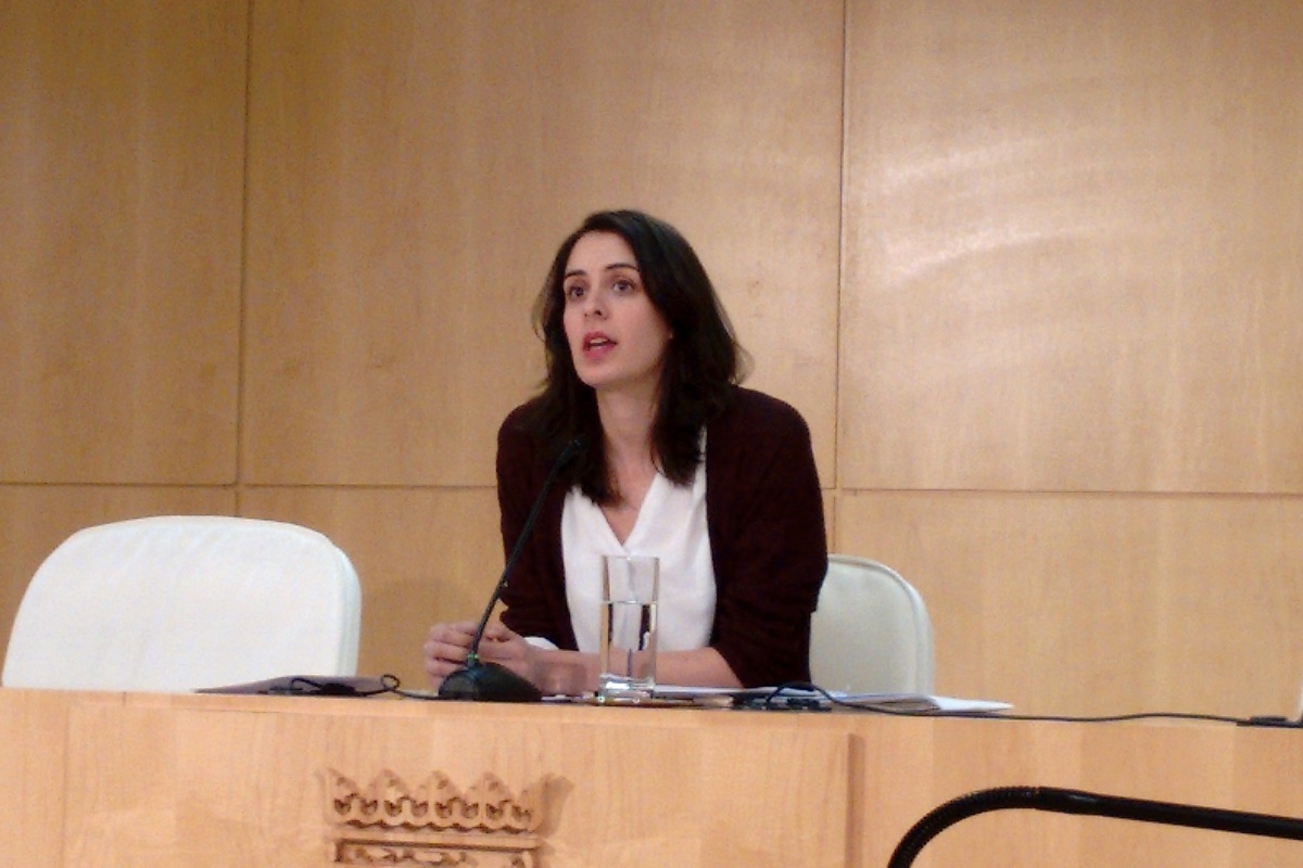 Rita Maestre en rueda de prensa. (Foto: OKDIARIO)