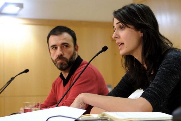 Rita Maestre y Nacho Murgui en rueda de prensa. (Foto: Ayuntamiento de Madrid)