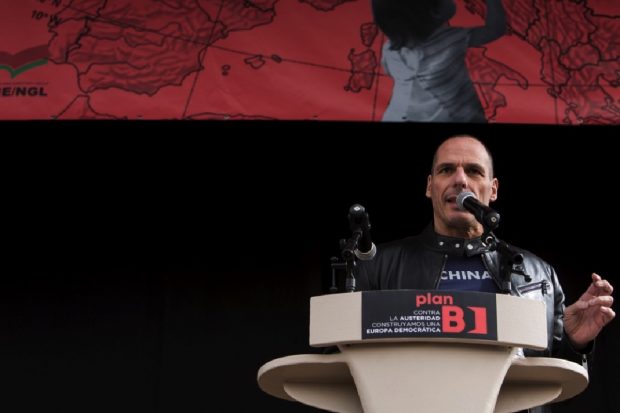 Varoufakis en Madrid. (Foto: PLAN B)