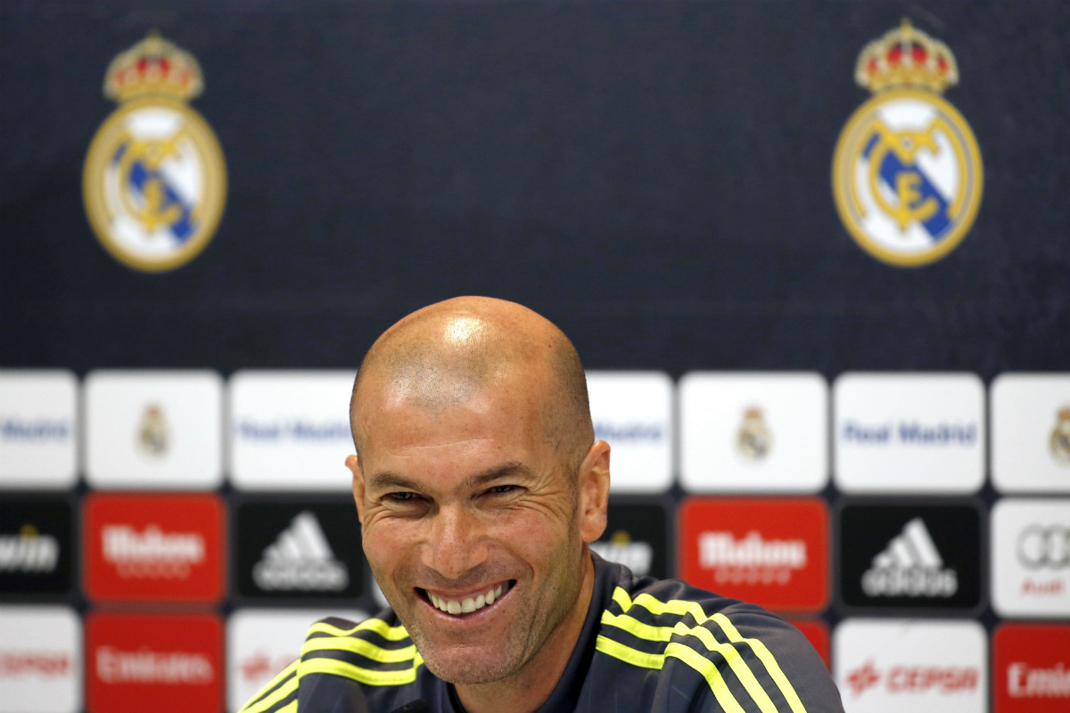 Zidane, en rueda de prensa. (EFE)