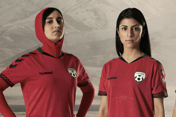La nueva camiseta de la selección femenina de Afganistán.