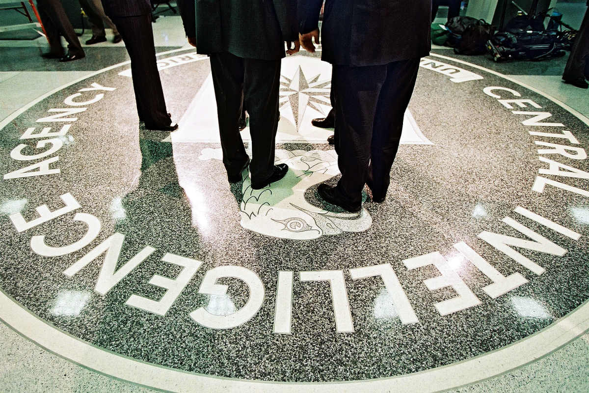 Vestíbulo de la sede de la CIA en Langley. (Getty)