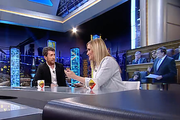 Cristina Cifuentes, durante la entrevista en El Hormiguero de Antena 3