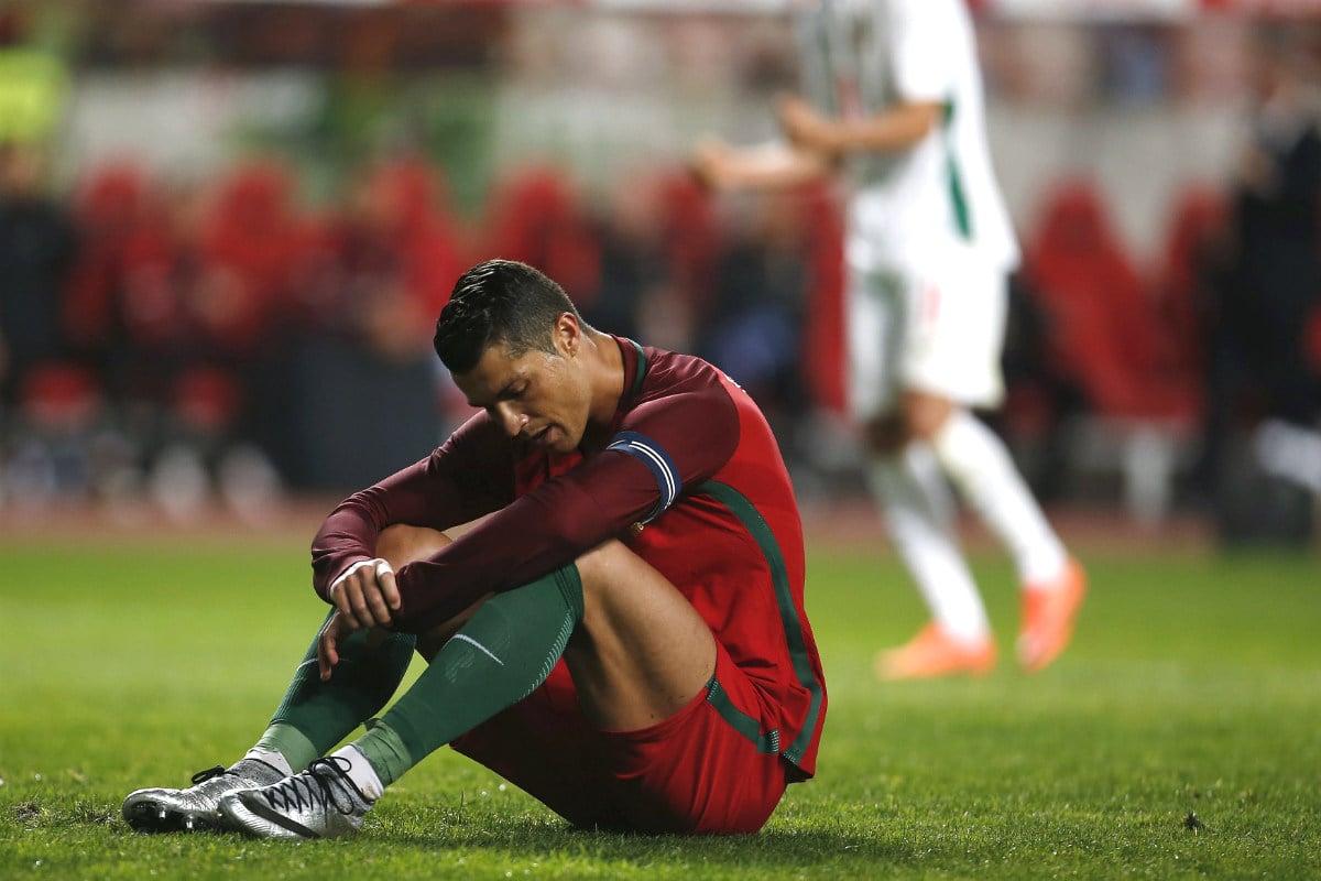 Cristiano falló un penalti ante Bulgaria y Portugal perdió. (Reuters)