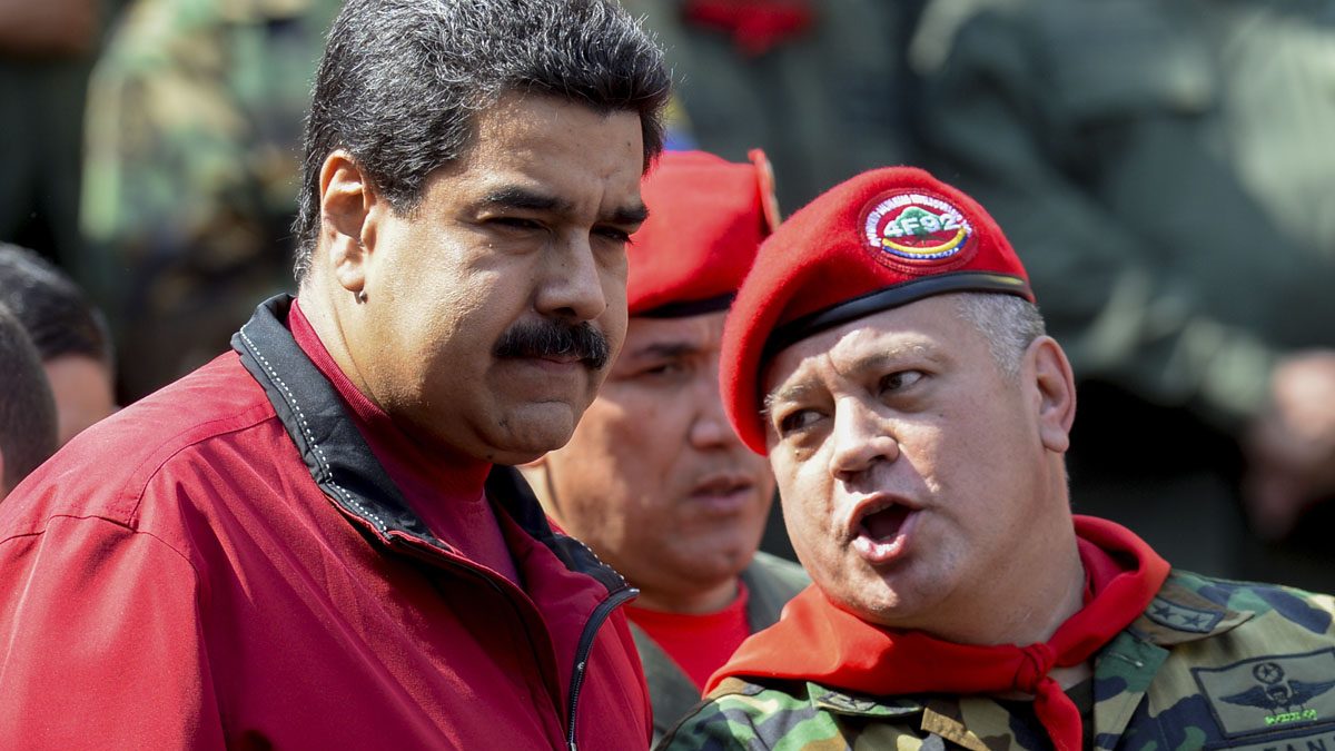 Nicolás Maduro y Diosdado Cabello. (Foto: AFP)