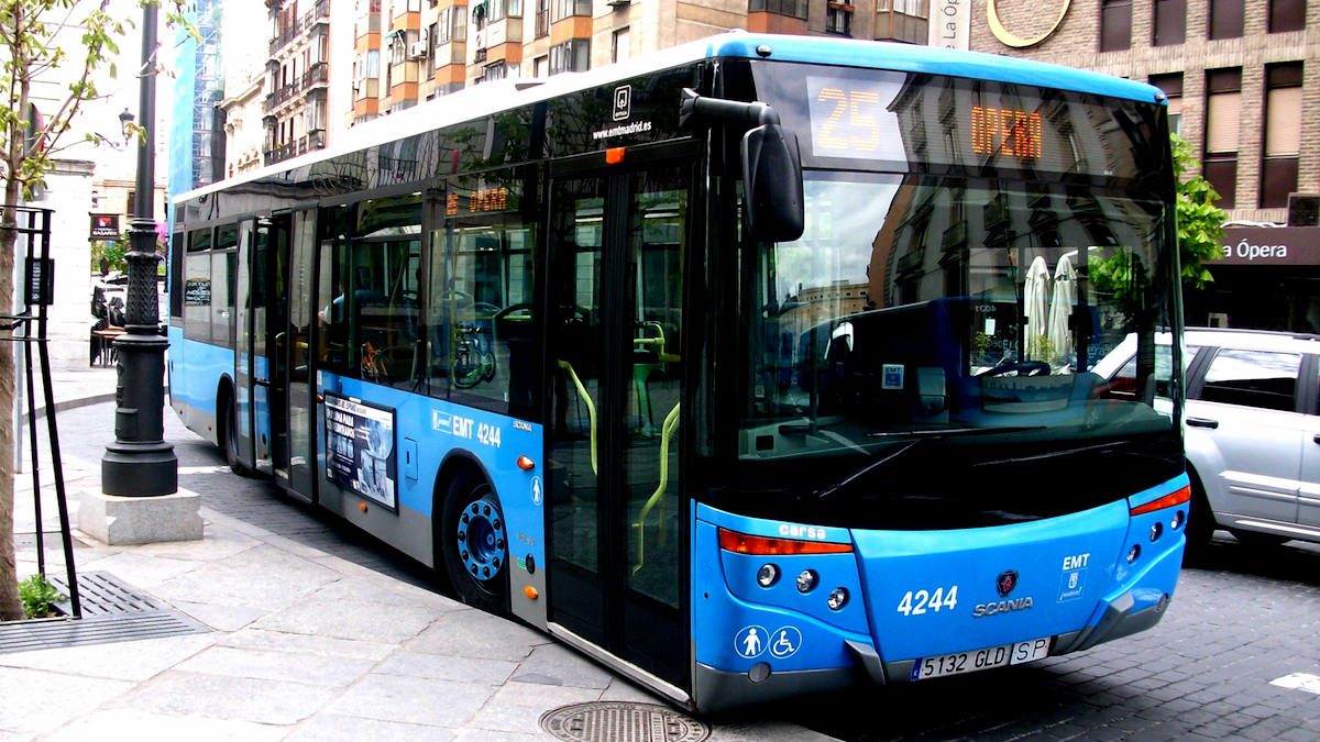 Un autobus de la EMT de Madrid.