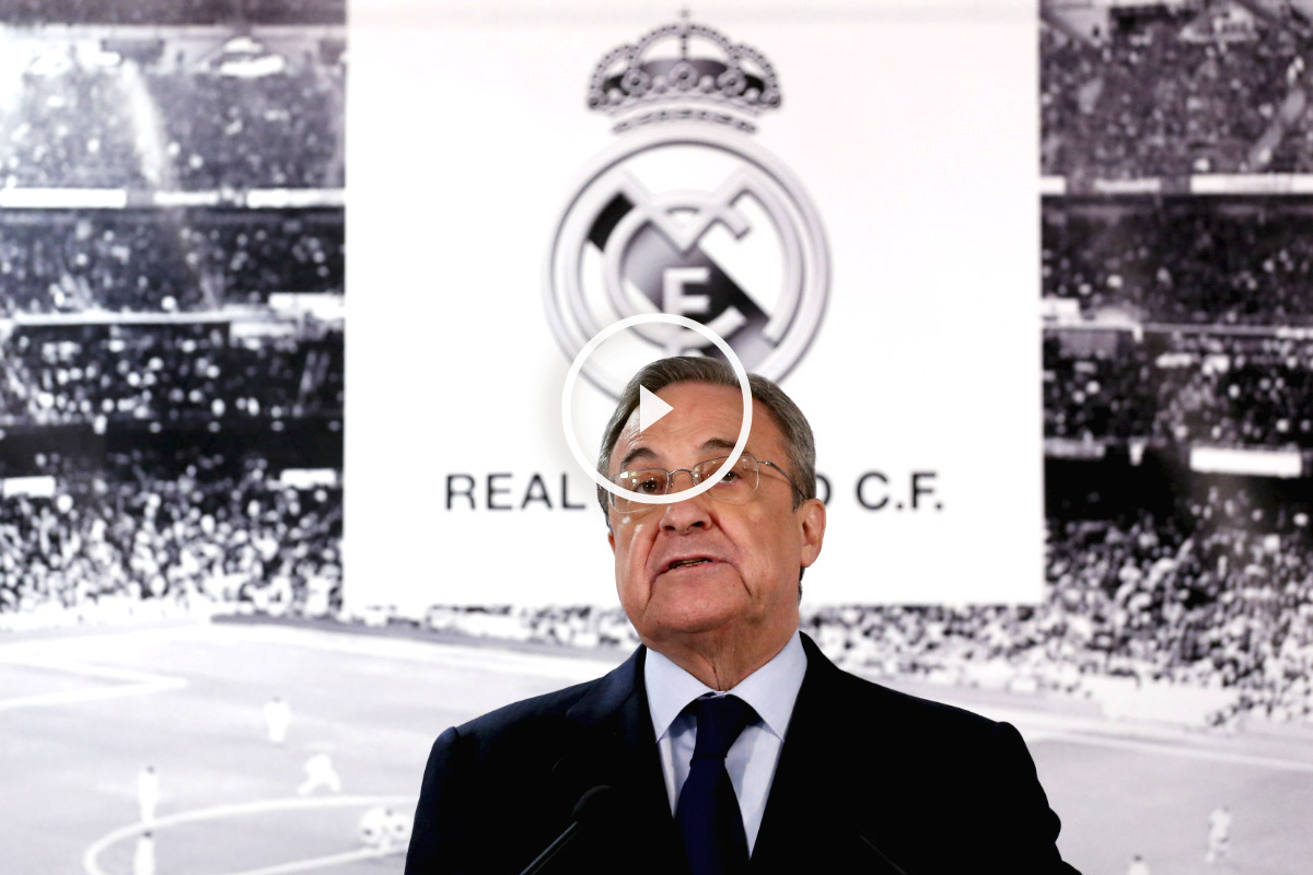 Florentino Pérez, en una rueda de prensa. (Reuters)