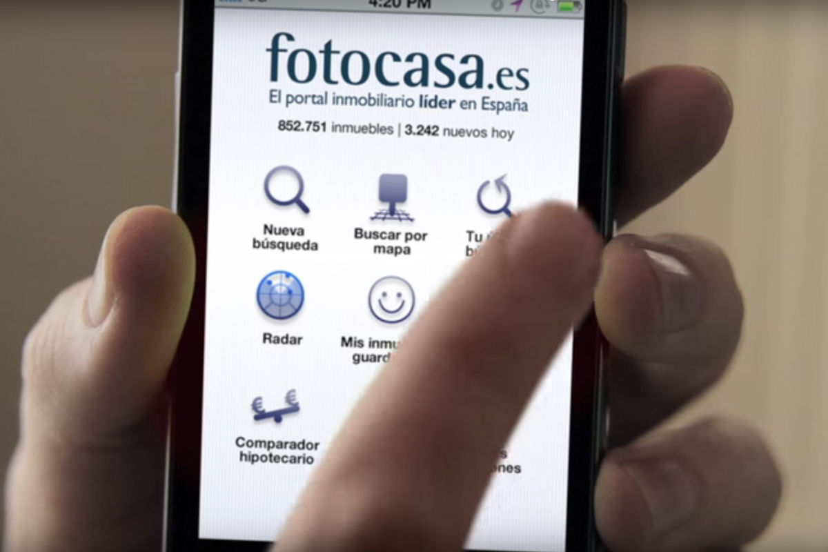 Aplicación móvil de Fotocasa (Foto: FOTOCASA).