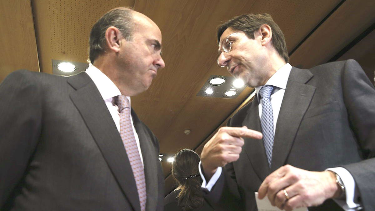 Luis de Guindos, vicepresidente del BCE, y José Ignacio Goirigolzarri. (Foto: EFE)