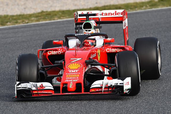 El 'halo' en el coche de Kimi Raikkonen (Getty)