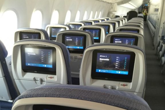 Interior del Boeing 787 Dreamliner de Air Europa (Foto: GLOBALIA).