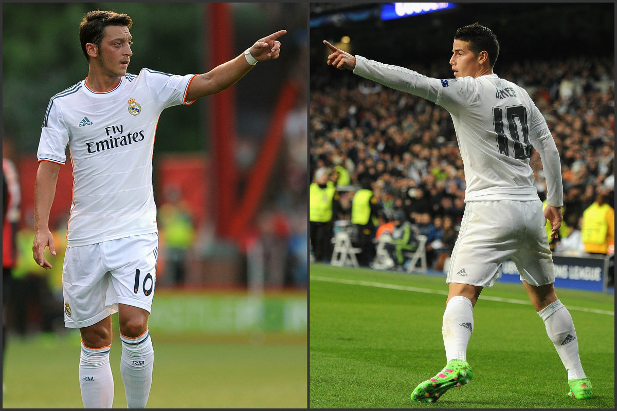 Özil y James, dos jugadores con muchas similitudes.